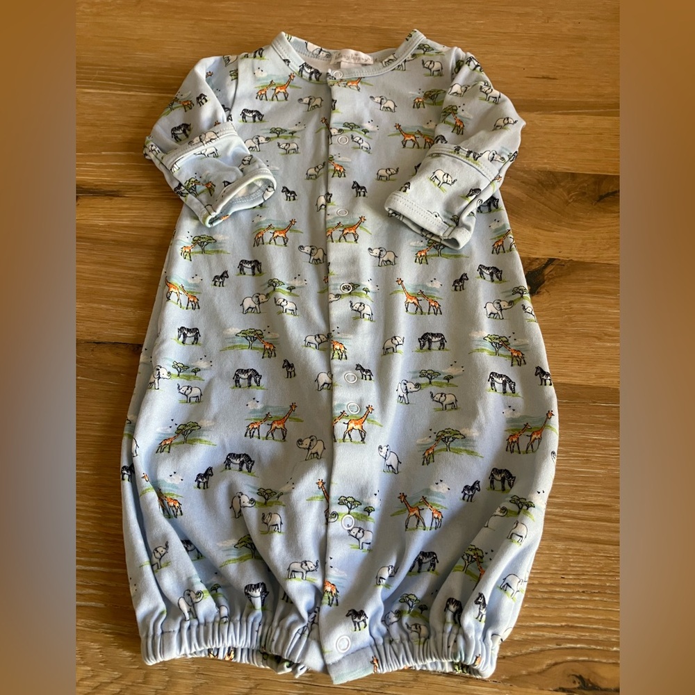 Kissy Kissy Newborn baby bunting sack African animal print 100% Pima cotton